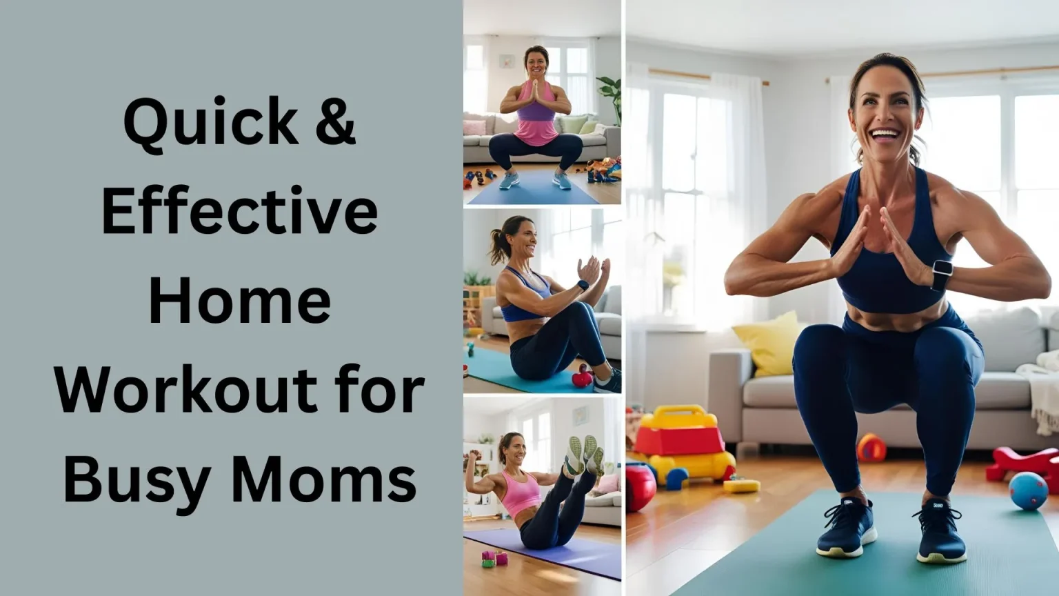 The Ultimate Home Workout for Busy Moms No Equipment Needed! Quick & Effective Home Workout for Busy Moms — No Equipment Needed!