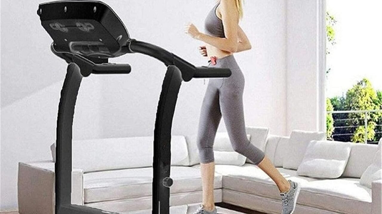 Folding Electric Treadmill with Incline